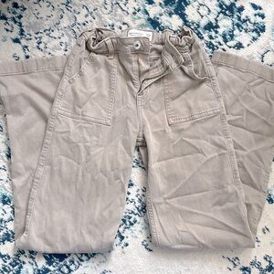 abercrombie kids high rise wide leg pants